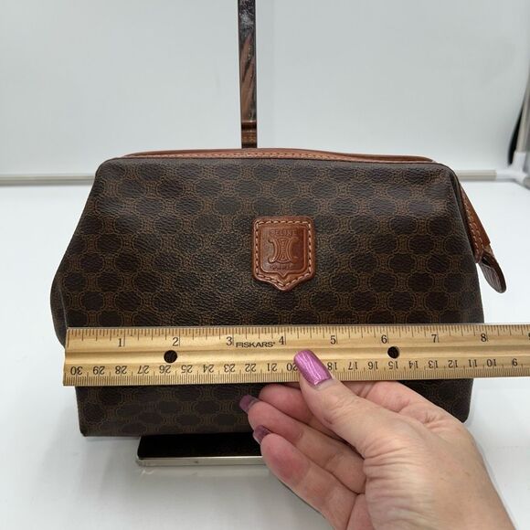 Celine Vintage Macadam Pouch with COA *see pics and description - Picture 3 of 13